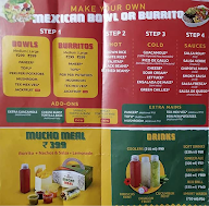 New York Burrito Company menu 1