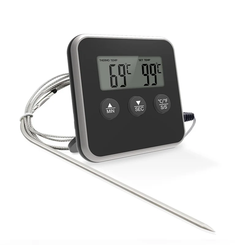 Baked Oven Roast Electronic Food Thermometer. Achieve perfectly cooked roasts with precise temperature control, ensuring