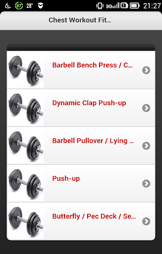 Chest Workout Fitness App