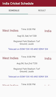 India Cricket Match Schedule 2019(圖2)-速報App