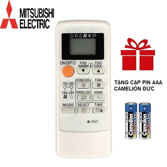 Remote Máy Lạnh Mitsubishi Electric Inverter Mp04A Mặt Đen - Điều Khiển Điều Hòa Mitsubishi Electric Inverter Mp04A