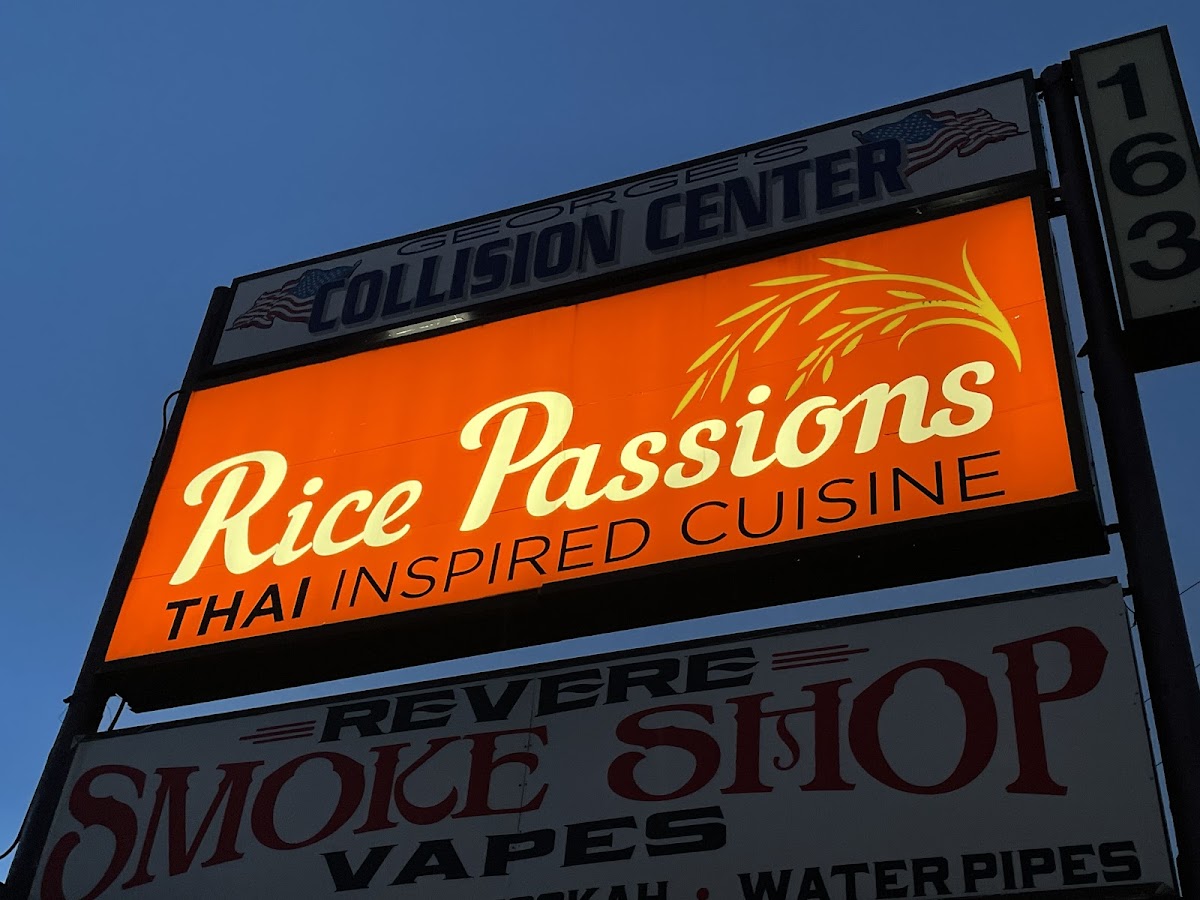 Rice Passions gluten-free menu
