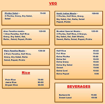 Mumbai Spice menu 