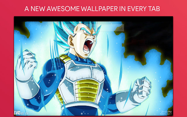 Vegeta Wallpaper HD Custom New Tab