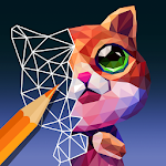 PolyGO - LowPoly Coloring book for adults Apk