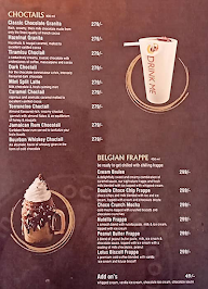 The Chocolate Room menu 1