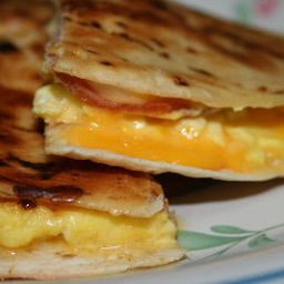 Meat & Cheddar Cheese Quesadilla