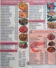 Zam Zam Kabab House menu 1