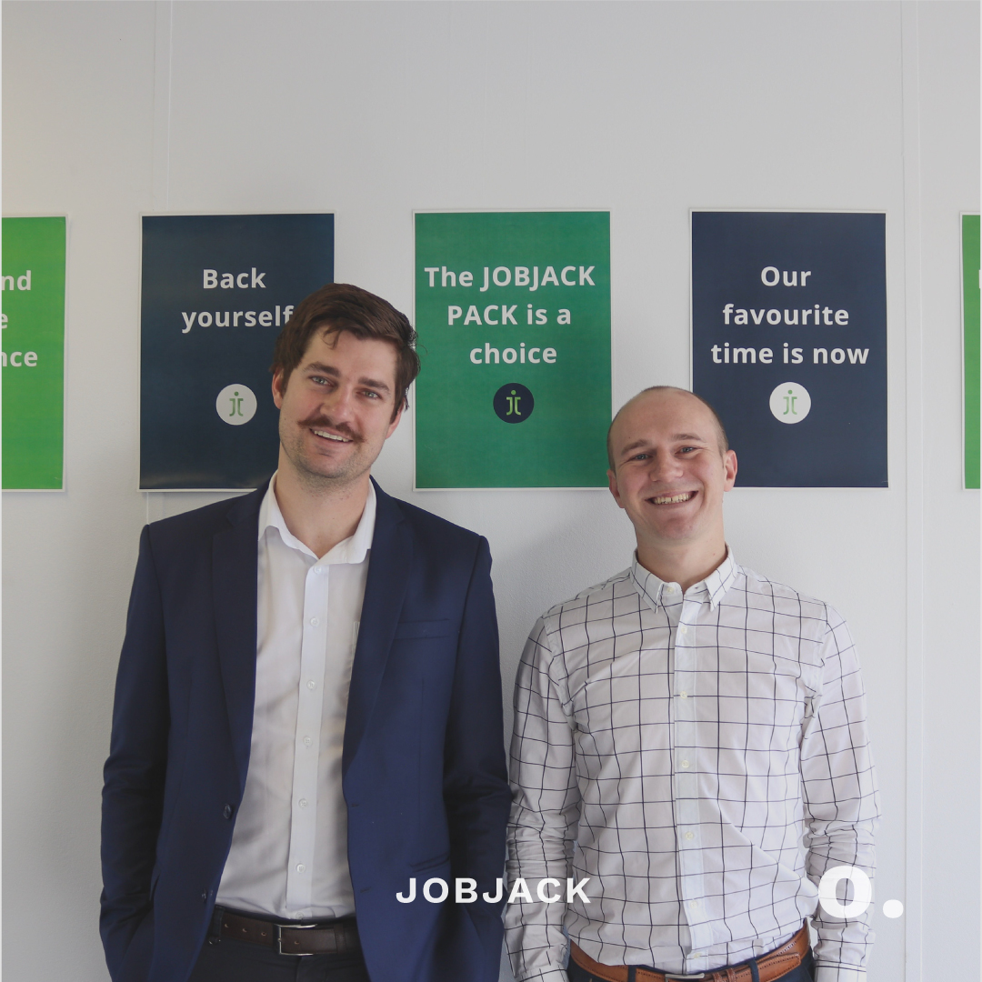 Christiaan van den Berg and Heine Bellingan the founders of JOBJACK