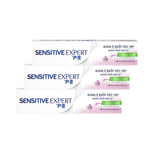 Bộ 3 Kem Đánh Răng P/S Sensitive Expert Trắng Răng 100g x 3