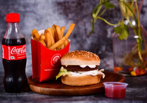 Chicken Burger Meal(BURGER+COCA COLA +FRIES)