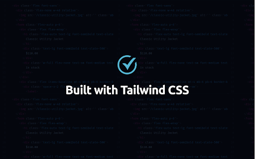 Built with Tailwind CSS