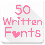 Cover Image of Download Fonts for FlipFont 50 Written 3.6.11 APK