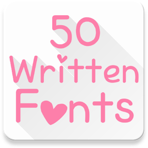 Download Fonts for FlipFont 50 Written For PC Windows and Mac