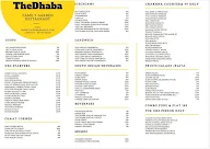 The Dhaba menu 1