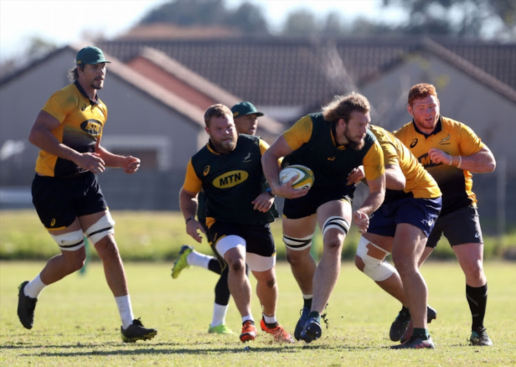 RG Snyman during the Springbok Open Training Session and Fan Engagement at Belhar Rugby Club on August 09, 2018 in Cape Town, South Africa.