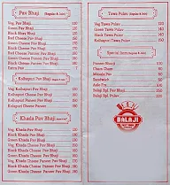 Balaji Fast Food Corner menu 2