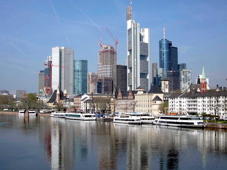 Frankfurt, Germany, is located on the Main River and served by several cruise lines. 