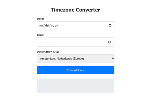 Timezone Converter