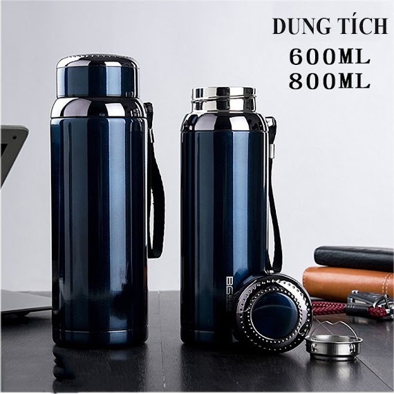 Bình Giữ Nhiệt Nóng Lạnh Lõi Thép Inox 304 Chống Gỉ A150 600 - 800 - 1000Ml