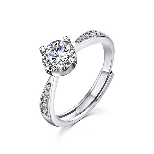 Title 3, Womens S925 Sterling Silver One Carat Moissani...