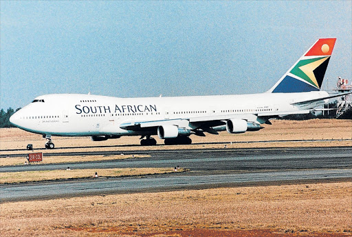 REFUEL REQUIRED: Treasury is working with SAA to ensure it has enough liquidity to continue operating Picture: FINANCIAL MAIL