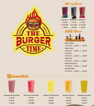 The Burger Time menu 1