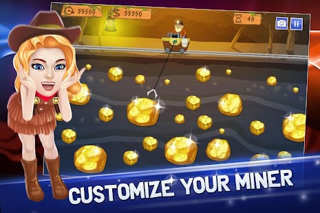 Gold Miner Vegas: Screenshot do jogo de arcade nostálgico