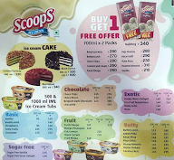 Scoops Ice Cream-Cream Corner menu 1