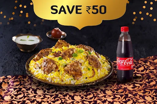 Shahi Non-Veg Biryani & Beverage (Serves 1)