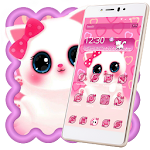 Cover Image of Download Pink Anime Kitty 1.1.7 APK