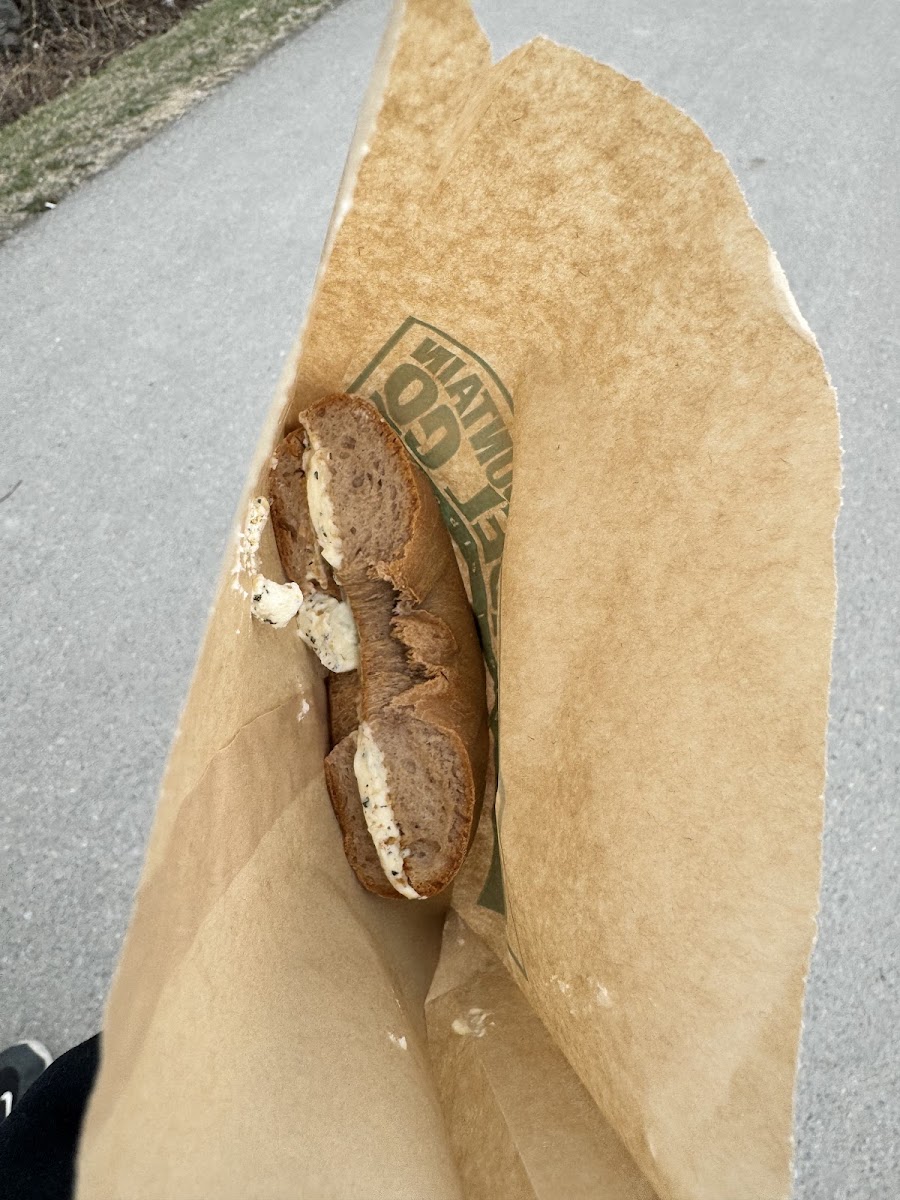 GF bagel was good. Ordered with herb and garlic cream cheese. Only complaint was the price and not enough cream cheese in my opinion. The bagel was over $8 and was pretty basic.