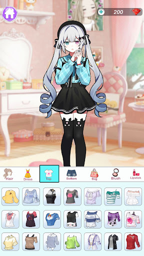 Screenshot Anime Dress Up and Makeup Game