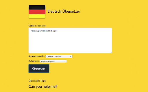 Deutsch Übersetzer