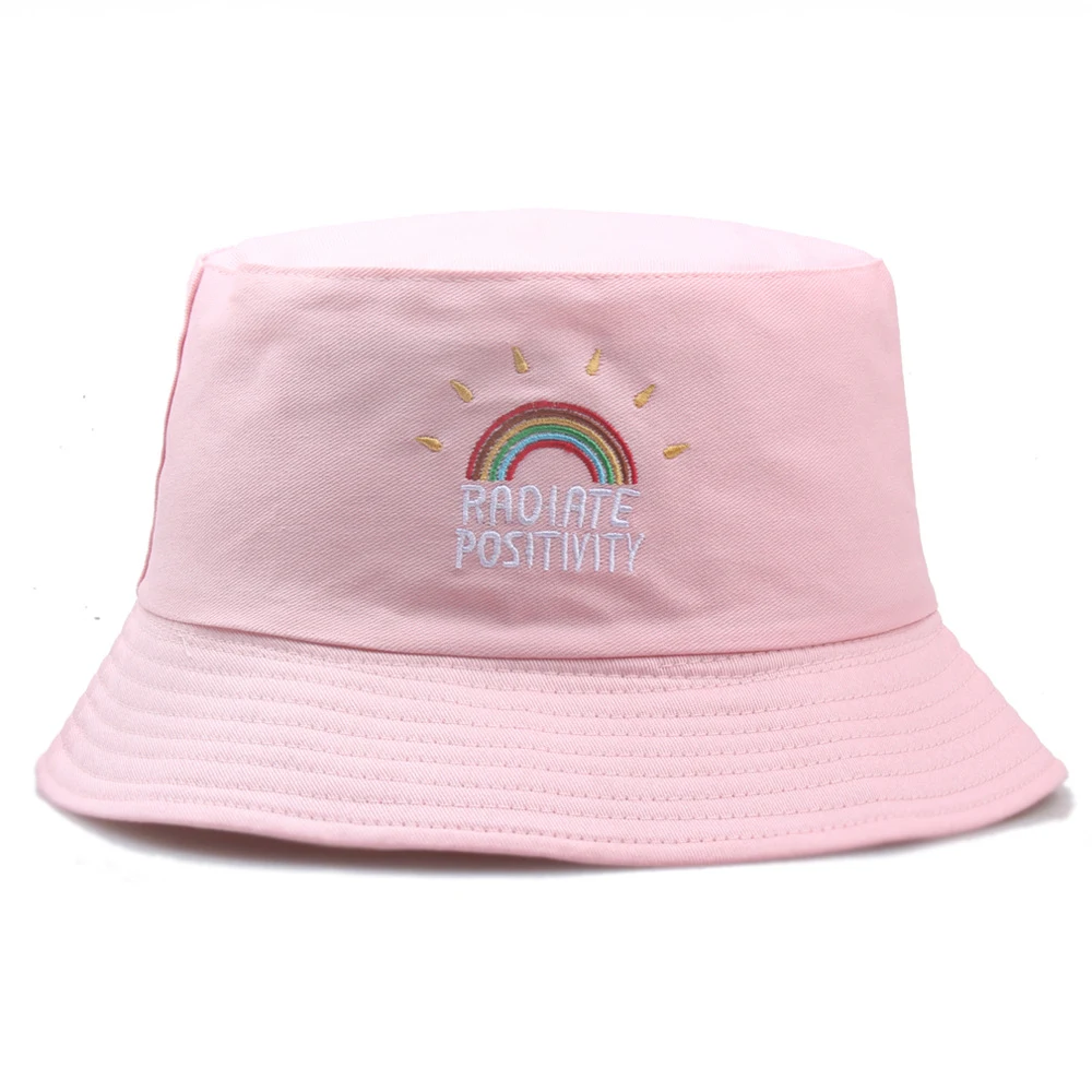 Title 5, Chapeau de soleil de pêcheur brodé arc-en-ciel ...