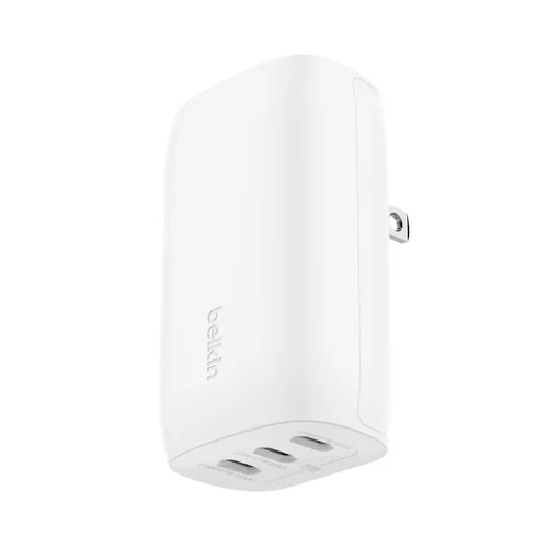 Củ sạc nhanh Belkin 67W Triol 3 x USB-C PD3.1 PPS GaN, màu trắng (WCC002dqWHJP)