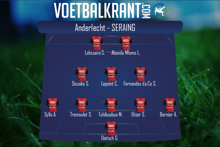 Opstelling Seraing | Anderlecht - Seraing (07/08/2022)