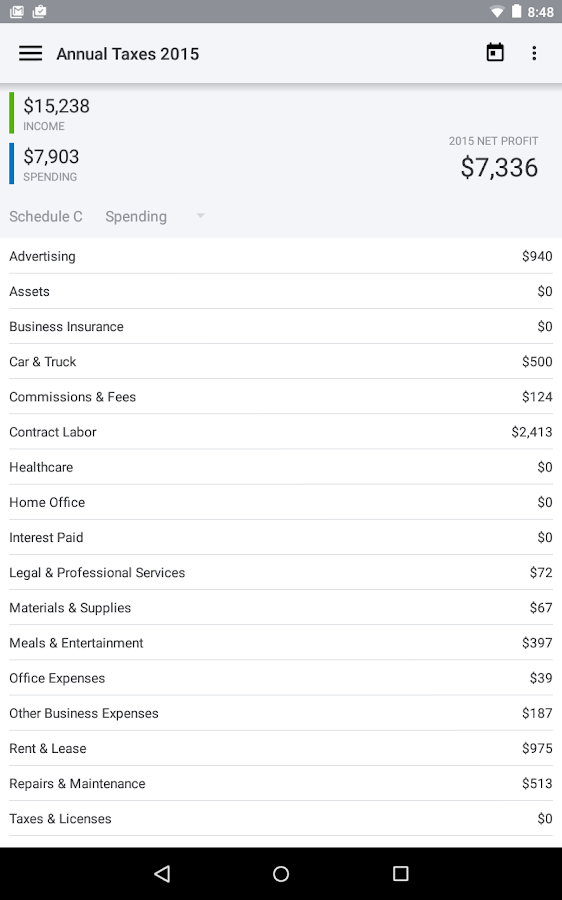 QuickBooks Self-Employed: Mile Tracker, Taxes - Android ...