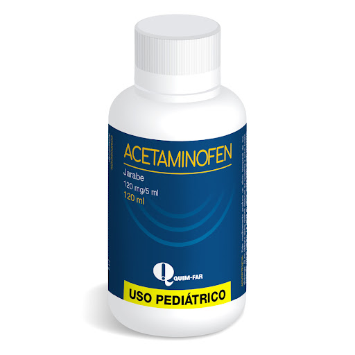 Acetaminofén 120mg/5ml Quim-Far Jarabe x 120ml  