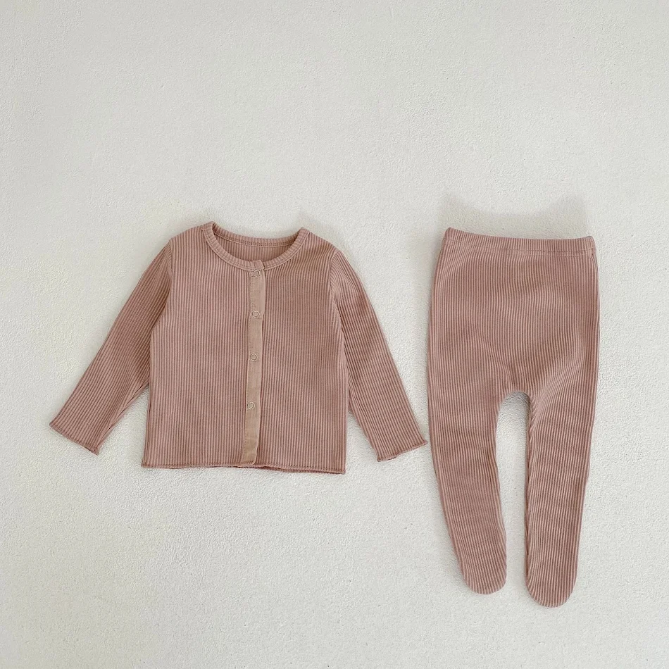 Lente Kleding Baby Jongens en Meisjes 2-delige Set Cardigan Broek Panty Outfit Comfortabel en Stijlvol