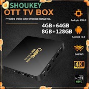 Tv Box Thông Minh 4K H.265 Android 10.0 Dạng Ráp Chiếu Tại Nhà 8Gb + 128Gb 2.4G Wifi Amlogic S905L 4 Lõi 2022