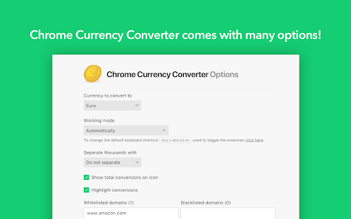 Chrome Currency Converter