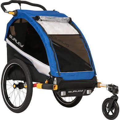 Burley D'Lite Single Child Trailer: Old School Blue