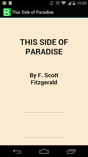 This Side of Paradise