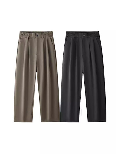 Title 5, Idle Style Loose All-match Small Suit Pants are...