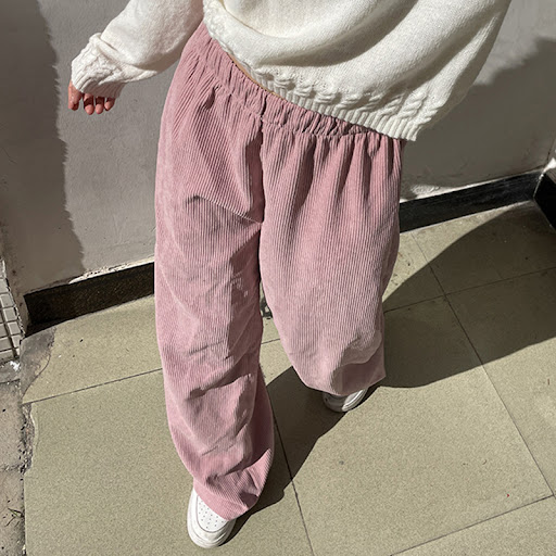 Title 4, New Corduroy Straight-leg Trousers Experience C...