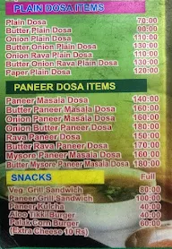 Sai Durga Dosa & Pizza Corner menu 5