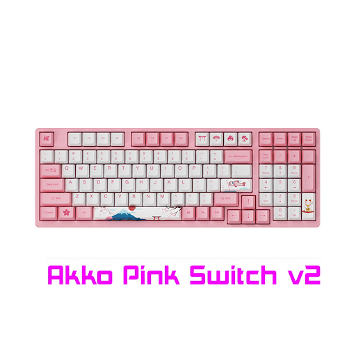 Bàn phím cơ Akko 3098 v2 World Tour Tokyo (Akko Pink Switch V2)