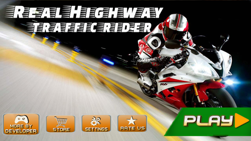 Real Highway Traffic Rider Moto Bike Racing Free
