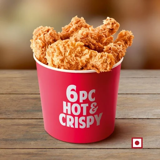 6 Pc Hot & Crispy Chicken